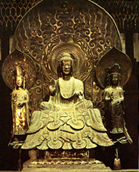 法隆寺釈迦三尊像